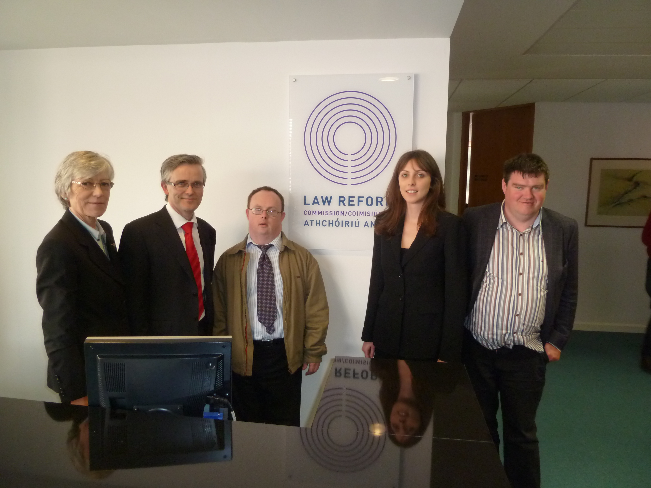 Members of the IRN and staff from the Law Reform Commission after the meeting.
